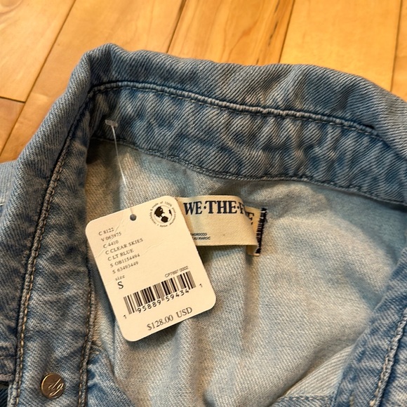 BNWT Free People We The Free Marci Denim Coveralls - Picture 10 of 15
